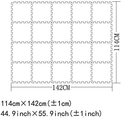 YIMINYUER® 20 Tiles (30cm×30cm×1cm Each Tile) Baby Soft Puzzle Play Mats, Kids Thick EVA Foam Floor, Toddlers & Children's Soft Interlocking Mat R11G301020
