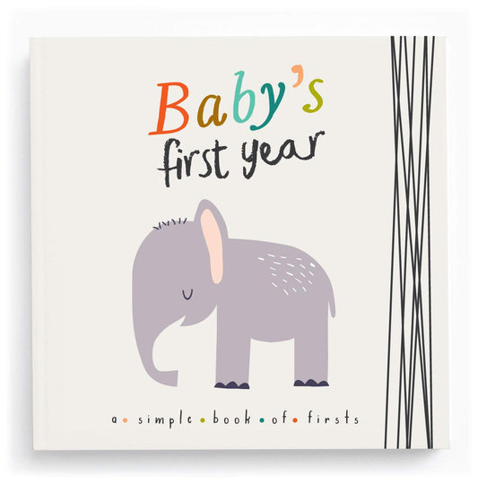 Lucy Darling Little Animal Baby Memory Book – First 5 Years Keepsake Journal & Photo Album for Baby Boy/Girl, Gender-Neutral Milestone Book, Thoughtful Gift for New Moms