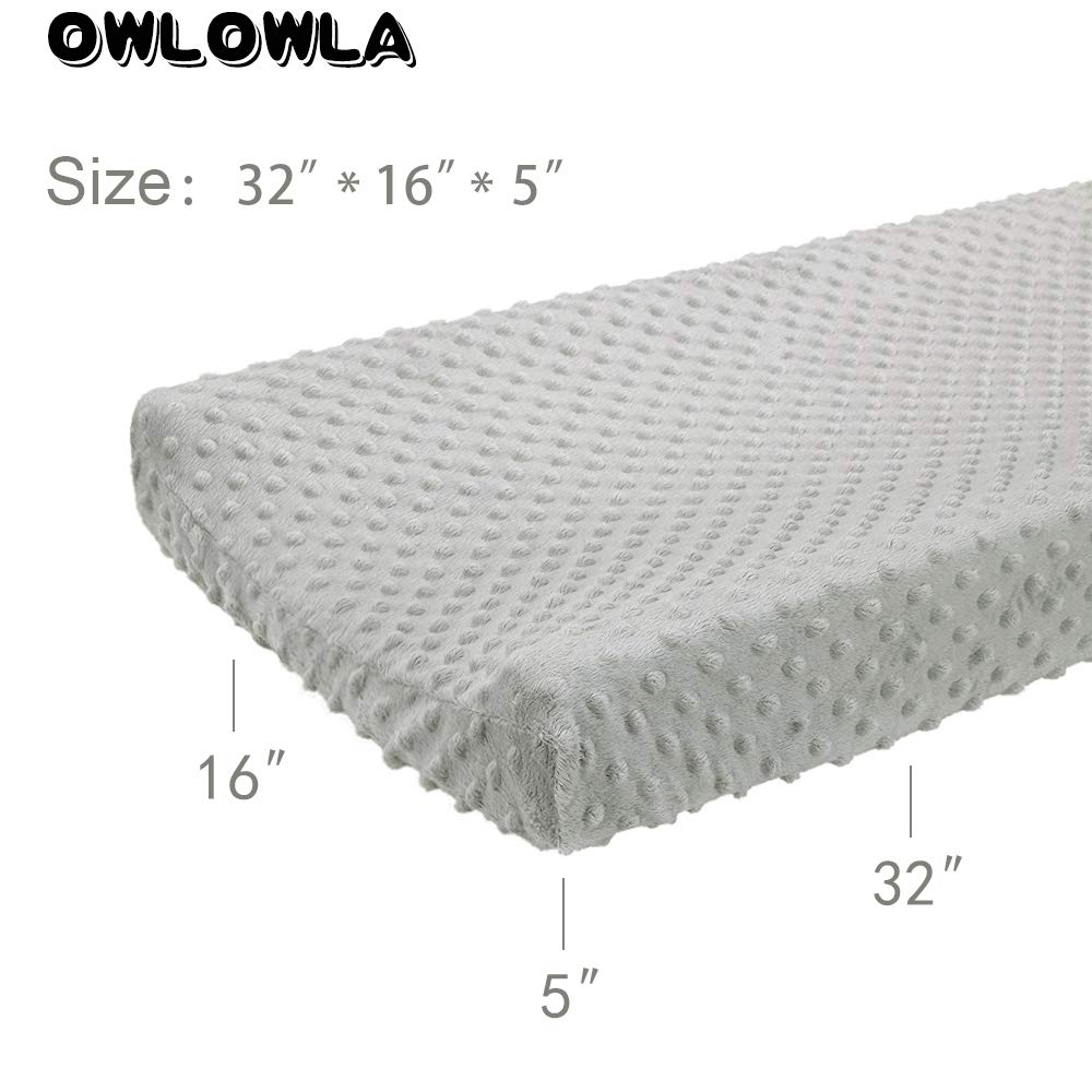 Owlowla Changing Pad Cover, Soft Minky Dots Changing Table Sheets for Baby Boy and Girl(Blush Pink)