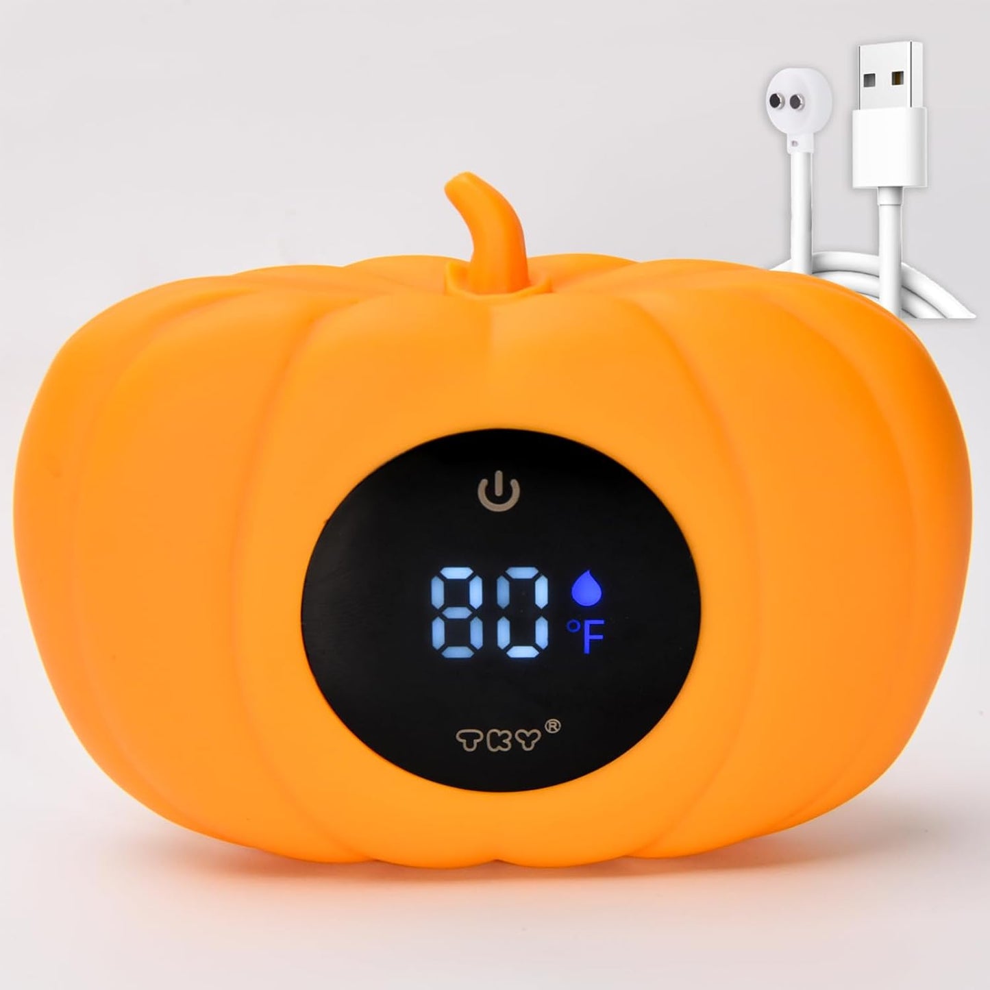 TKY Baby Bath Thermometer with Floating Toys - Digital Water & Room Temperature Monitor, Rechargeable Thermometer with Alerts for Newborn Bath Essentials, Infant Safety