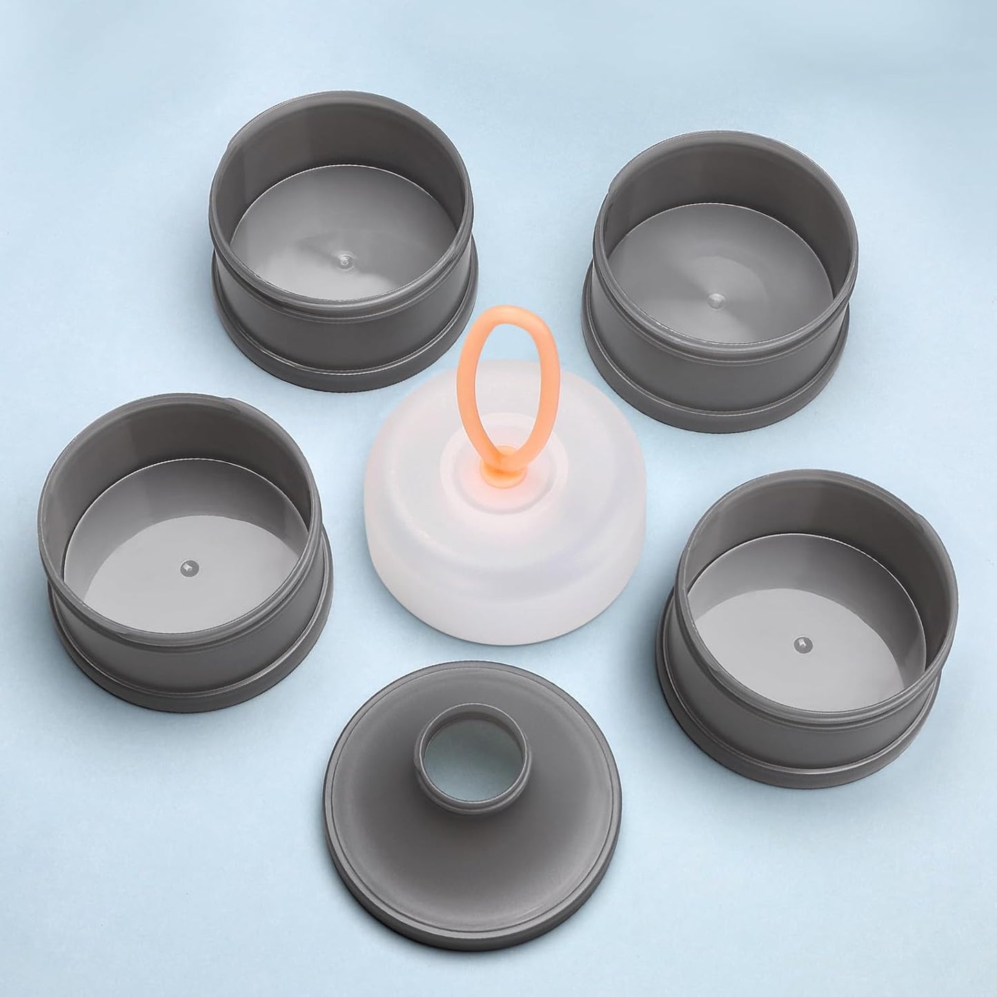 Accmor Baby Formula Dispenser On The Go, Stackable Formula Dispenser Formula Container to Go, Non-Spill Portable Milk Powder Kids Snack Storage Container, BPA Free