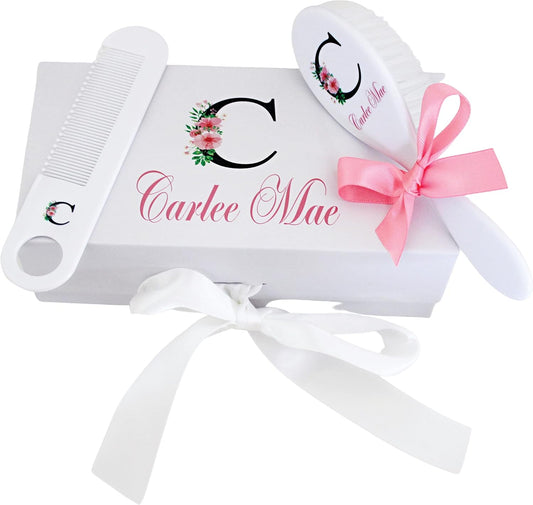 Personalized Baby Gift - Baby Brush and Comb Set, Suitable for Ages 0-3 Years, New Baby Gift
