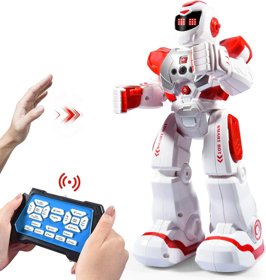 RC Smart Robot Toys for Kids, Intelligent Programmable Robot with Infrared Controller, Gesture Sensing, Singing, Dancing, Christmas Stocking Stuffers Birthday Gift for 3-12+ Years Boys Girls