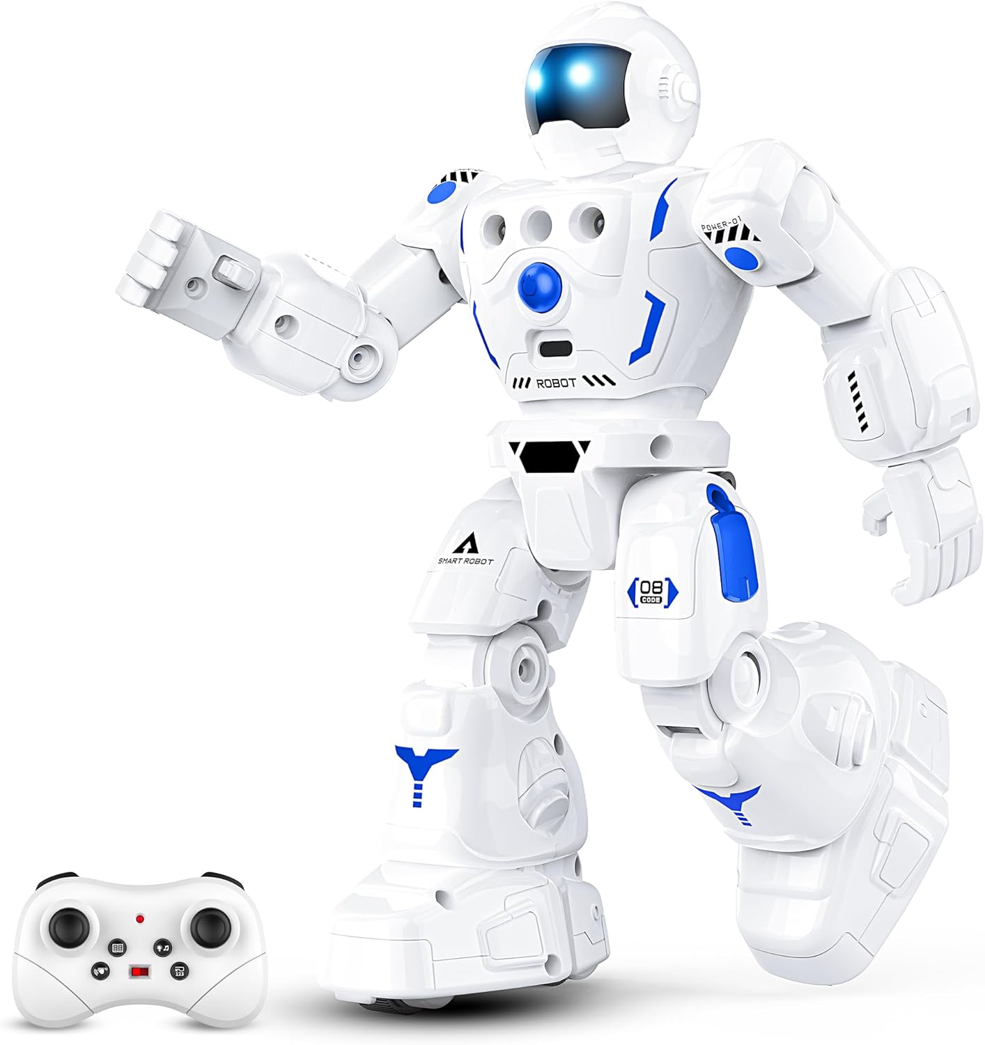Robot Toys for Kids 3-5, Programmable Remote Control Robot with Walking, Sliding, Singing and Dancing, RC Gesture Sensing Control Smart Robots for Age 3-12 Kids Christmas Birthday