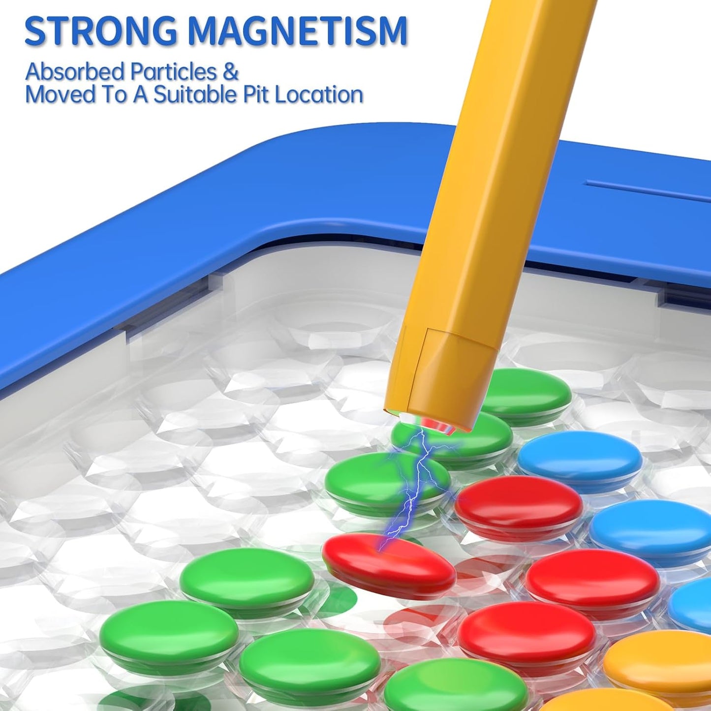 Large Magnetic Dots Board for Toddlers, Magnetic Drawing Board for Kids, Magnetic Dot Art with Magnetic Pen, Montessori Preschool Education Travel Toys for Kids Boys Girls Age 2 3 4 5 6 7 8 Years Old