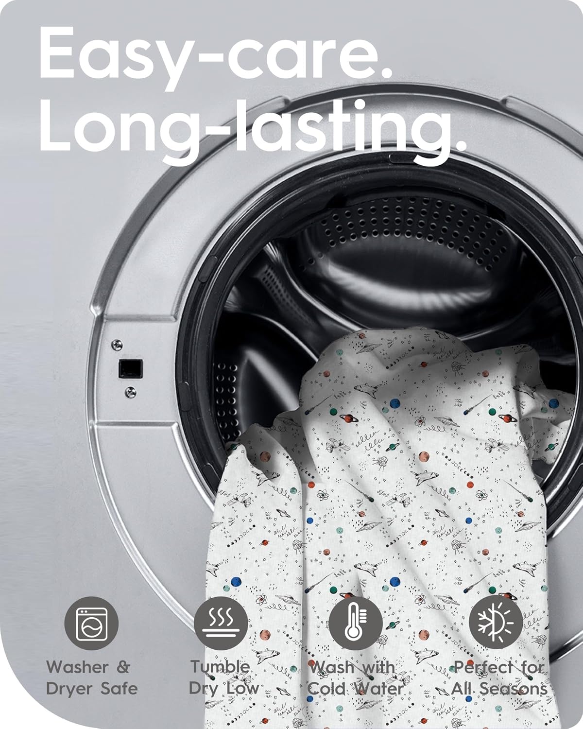 Extra Stretchy Changing Pad Cover, TotBasic Ultra Soft Premium Jersey Knit Changing Pad Sheets, Unisex for Boys Girls, Fits All Standard Changing Tables/Dresser Tops - 2 Pack (Space + Galaxy)